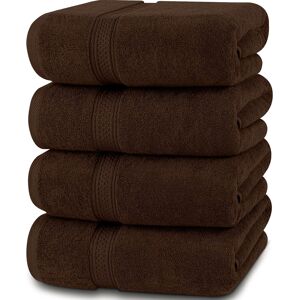 Ebern Designs Saladin 4 Piece Quick Dry Bath Towels Multi-Size Set Brown Bath Towel Image