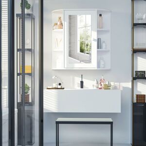 17 Stories Antaniyah 66cm x 63cm Surface Mount Mirror Cabinet 630mm H X 170mm W X 660mm D Image