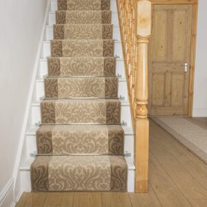Rosalind Wheeler Cayden Stair Looped Ivory Rug Ivory Runner 60 x 510cm Image