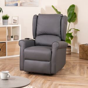 Ophelia & Co. Crowthorne Electric Riser Recliner With Massage And Heat - Cream Grey 107cm H X 76cm W X 92cm D Image