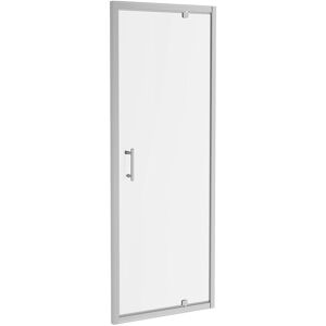 Latitude Run Achante 1900mm H Pivot Framed Shower Door with Clear Glass Chrome 820cm W Image