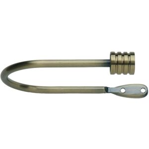 Symple Stuff Metal Curtain Holdback Pair 28cm Stud Finial Gold 0.24cm H x 14cm W x 10.70cm D Image