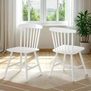 George Oliver Stanleytown Dining Chair White 79cm H X 45cm W X 50cm D Image