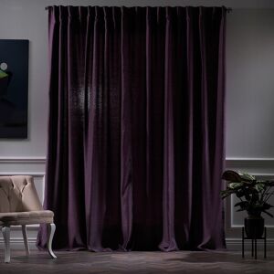 Noine Home Deco Polyester Room Darkening Single Curtain Panel Panel Dark Purple 130cm Width x 375cm Drop Image