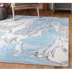 Ivy Bronx Luxury Modern Living Room Rugs Beautiful Stylish Design Area Rugs Hallway Runner Rugs Blue Blue Rectangle 200 x 290cm Image