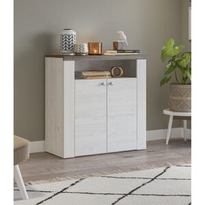 Union Rustic Joppatowne 12 Pair Shoe Storage Cabinet Grey/White 12 Image