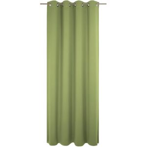 Wirth Polyester Blackout Grommet / Eyelet Curtain Panel Green 142cm Width x 375cm Drop Image
