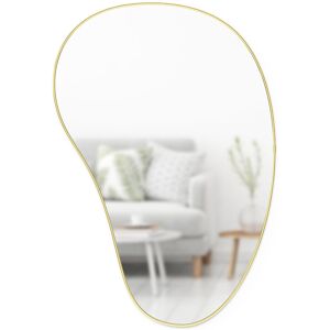 Umbra Hubba Pebble 24 x 36" Mirror Brass 91cm H X 61cm W X 3cm D Image