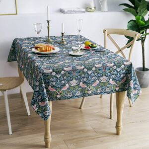 Lark Manor Water-Resistant Rectangular Tablecloth, Washable Kitchen Dining Decor, 180cm Strawberry Thief 55.1cm D X 180cm L Image