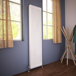 Belfry Heating Hayden Vertical Traditional Column Radiator White 180cm H x 47cm W x 10cm D Image