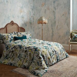 Ew by Edinburgh weavers 100% Cotton 200 TC 3 Piece Duvet Cover Set Green/Brown Super King - 2 Standard Pillowcases Image