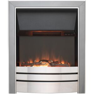 Belfry Heating Ida Electric Inset Fire Chrome/Black Nickel Overlay 58cm H X 49cm W X 7.5cm D Image