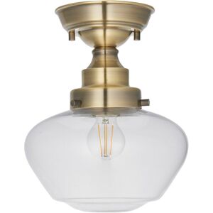 Breakwater Bay Choquette 1-Light Semi Flush Mount Antique Brass 25cm W X 25cm D Image