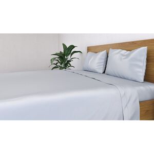 Panda 100% Bamboo Flat Sheet - Hypoallergenic and Breathable Pure White Super King (6') Image