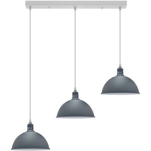 Latitude Run Labeeb 3-Light Kitchen Island Dome Pendant Grey 114.5cm H X 70cm W X 21cm D Image