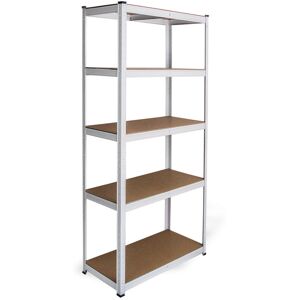 WFX Utility T-Rax 180cm 5 Shelf Shelving Unit White 180cm H x 90cm W x 40cm D Image
