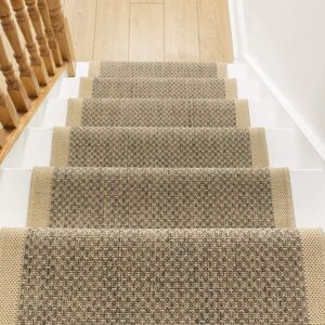 Rosalind Wheeler Almandine Fret Flatweave Tweed Stair Runner Runner 840cm x 80cm Image
