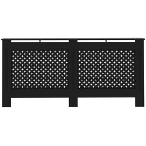 Belfry Heating Dayanara Radiator Cover Black 81cm H x 172cm W x 19cm D Image