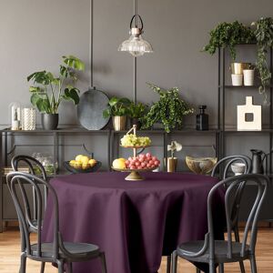 Lilijan Home & Curtain Faux Linen Solid Color Tablecloth Purple 279cm W x 274cm L Image