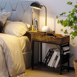 Borough Wharf Alejandrina End Table Brown 58cm H X 60cm W X 30cm D Image