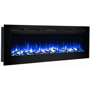 Castleton Fires & Fireplaces Emanuel Heating Electric Inset Fire Black 51.5cm H x 173cm W x D 14.5cm D Image