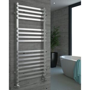 K-Rad Mode Vertical Designer Radiator Chrome 120cm H x 50cm W x 6.5cm D Image