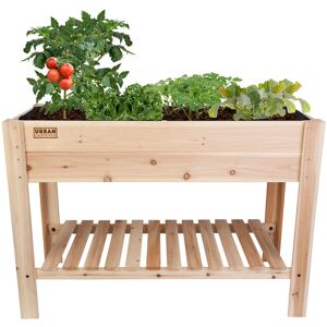 PanaceaProducts Elevated Cedar Garden Planter 84cm H X 112cm W X 57cm D Image