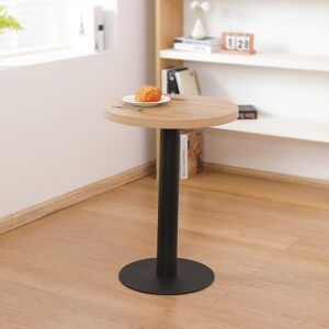 George Oliver Braiden Round 60cm Restaurant Table Medium Yellow Wood Image