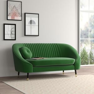 Hykkon Shyann 2 Seater Sofa Dark Green 86cm H X 182cm W X 95cm D Image