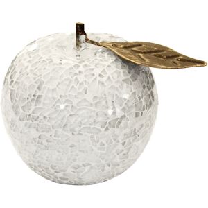 Home Essence Mosaic Apple Ornament White 8cm H X 12cm W Image