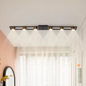 Blue Elephant Teresc 6 - Light 123cm LED Integrated Flush Mount Black 3cm H X 123cm W X 13cm D Image