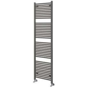 White Stone Winders Vertical Straight Towel Rail Anthracite 1800mm H x 500mm W x 30mm D Image