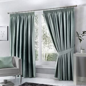Fusion Room Darkening Thermal Curtains Duck Egg Width 168 x Drop 183 cm Image