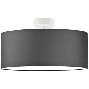 17 Stories Audriona 1-Light Semi Flush Mount White/Graphite 30cm H x 40cm W x 40cm D Image