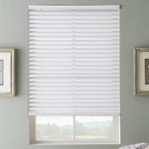Symple Stuff Fauxwood Venetian String Blind White 150 cm L x 240 cm W Image