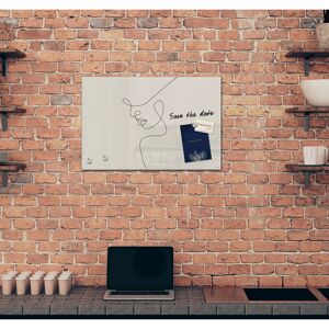 SIGEL GmbH Artverum Wall Mounted Magnetic Mini - Up To 2' Unframed Glass Board White 40cm H x 60cm W x 60cm L Image