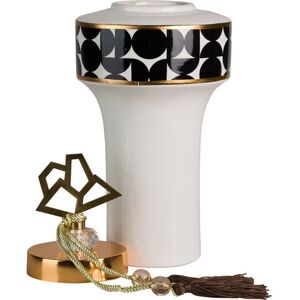 Garpe Interiores Ceramic / Porcelain Decorative Urns & Jars WHITE / BLACK / GOLDEN 1.20cm H x 37cm W x 16cm D Image