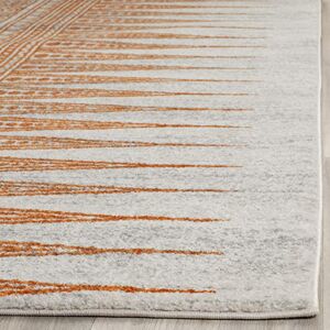 Latitude Vive Seward Power Loom Ivory/Orange Rug Ivory/Orange Rectangle 91 x 152 cm Image