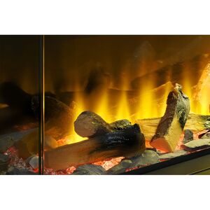 Adena Belfry Heating Electric Fire Black 49cm H x 55.5cm W x 23.5cm D Image