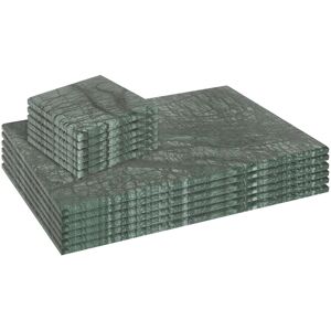 Argon Tableware Marble Placemat And Coaster Green 30cm W X 30cm L X 20cm D Image