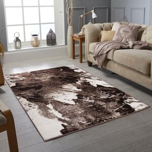 17 Stories Bois Rio Dhurrie Brown/Grey Rug Brown/Grey Rectangle 120 x 170cm Image