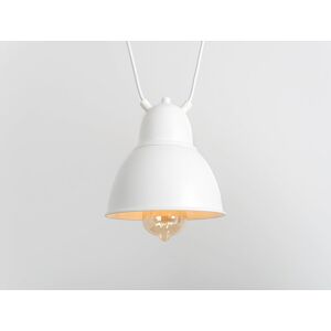 Rio Culpeper 1 - Light Bell Pendant White 18cm H X 18cm W X 18cm D Image