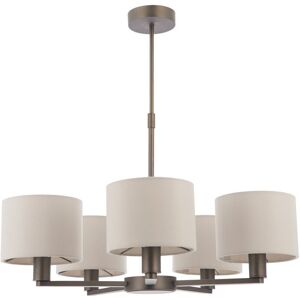 Zipcode Design Katrina 5-Light Shaded Chandelier Antique Bronze 57cm W X 57cm D Image