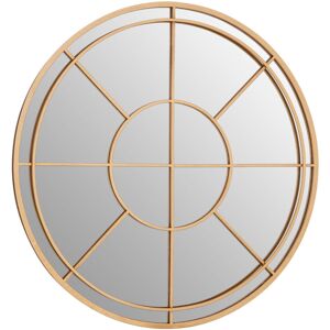 Canora Grey Dulvert Accent Wall Mirror Gold 93cm H X 93cm W X 3cm D Image