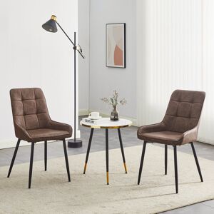 George Oliver Edelgard Dining Chair Brown 83cm H X 49cm W X 47.5cm D Image