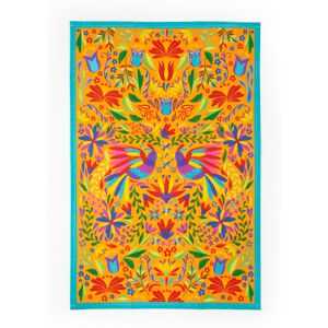 Multicolored Excelsa Mexican Flowers 50cm x 70cm Tea Towel Multicoloured 70cm L X 50cm W Image