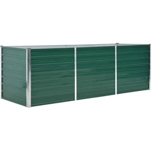 Freeport Park Garden Metal Planter Box Green 77cm H x 240cm W x 80cm D Image