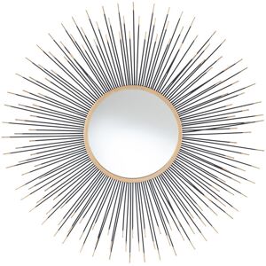 Brayden Studio Valeer Accent Mirror Black 80.5cm H X 80.5cm W X 8cm D Image