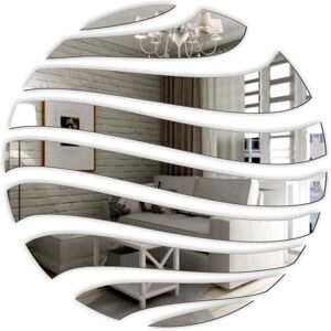 Fairmont Park 9 Piece Reanna Mirror Set Silver 98cm H x 98cm W Image