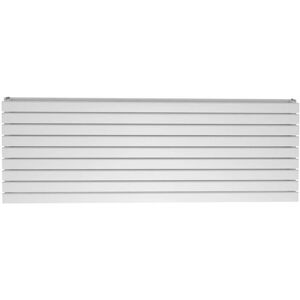 White Stone Pedro Horizontal Flat Panel Radiator White 61cm H x 160cm W x 5.8cm D Image